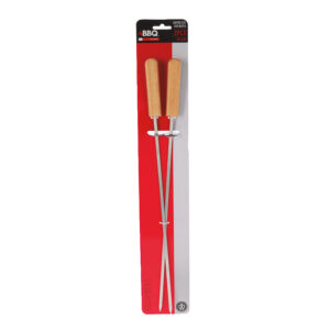 Juego 2 pinchos barbacoa 46.5 cm