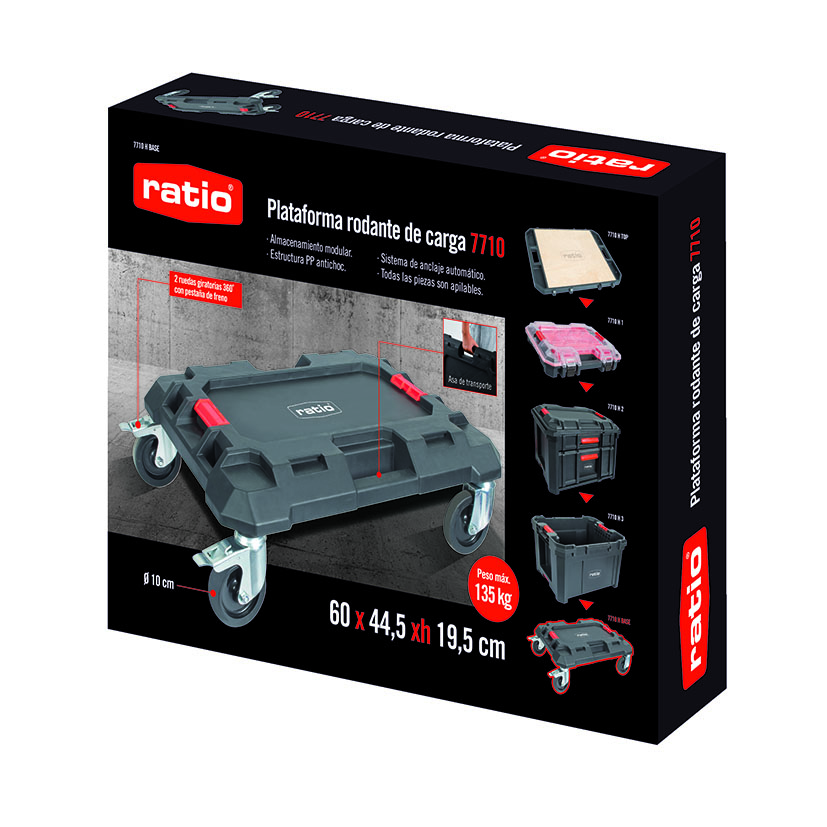 Plataforma rodante de carga RATIO gama 7710H