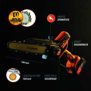 Motosierra a batería ALTUNA AF180