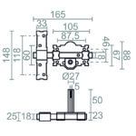 Cerrojo MICEL CRR06 50 mm
