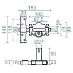 Cerrojo MICEL CRR07 50 mm