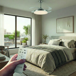 Ventilador techo rectráctil HJM VT154 con LED