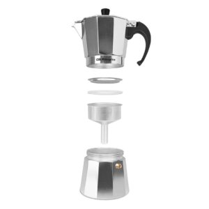 Cafetera Aluminio 6 Tazas Orbegozo KF600