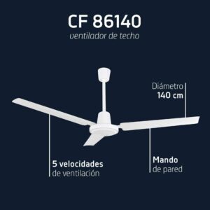 Ventilador de techo Orbegozo CF86140 140cm 70W blanco