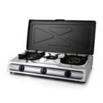 Hornillo Gas 3 Fuegos Inox Orbegozo FO3500 con Tapa