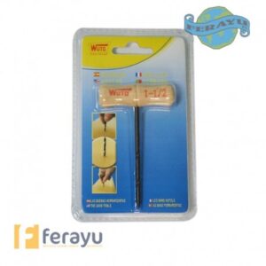 Barrena Manual 2,5 mm con Mango de Madera Carpintería