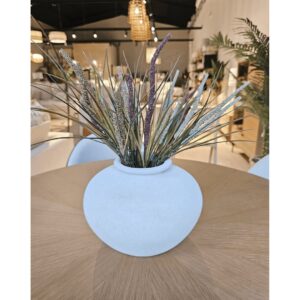 Jarrón Decorativo Cerámico Blanco Nora Vinth