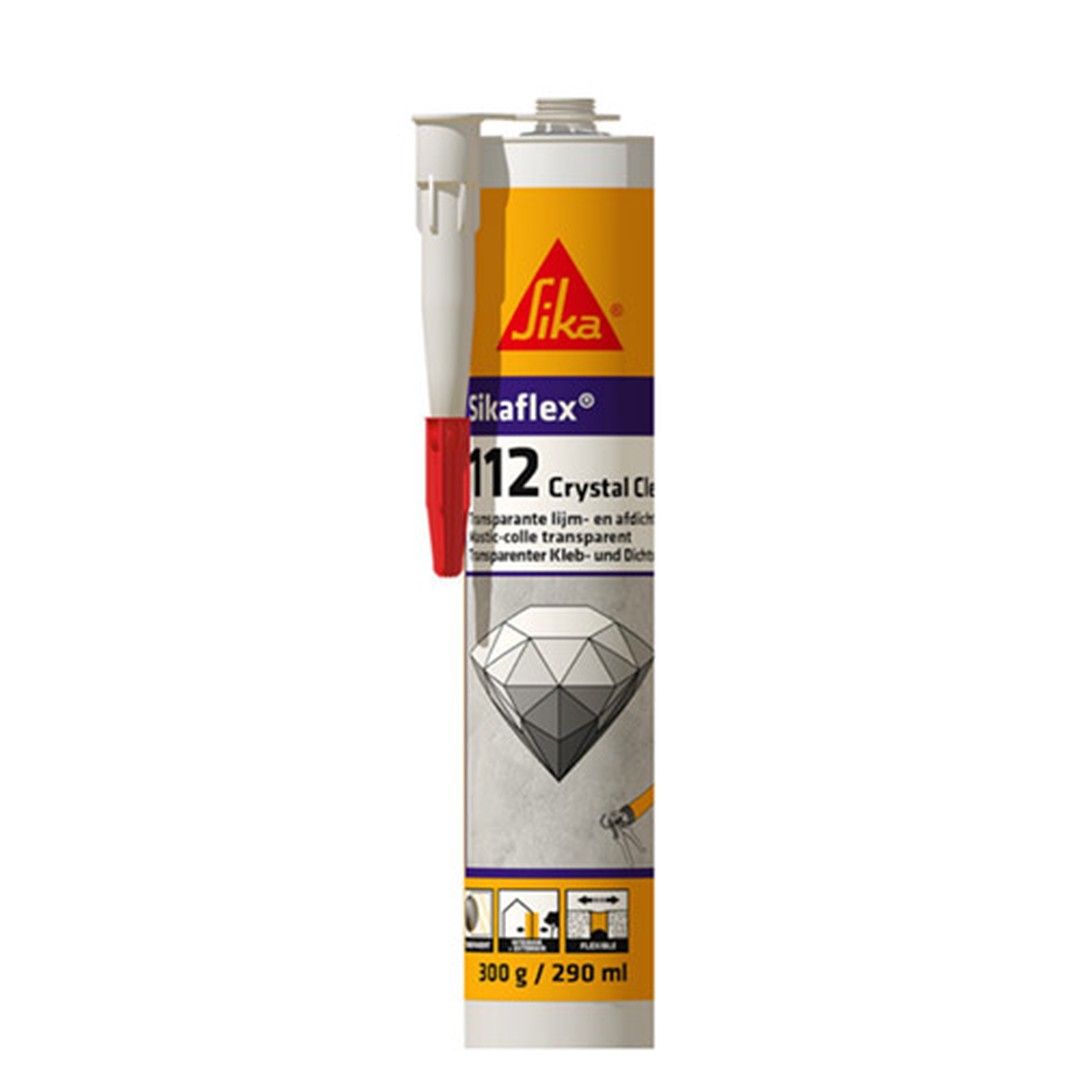 Sellador Sika Sikaflex 112 Crystal Clear C47 Transparente