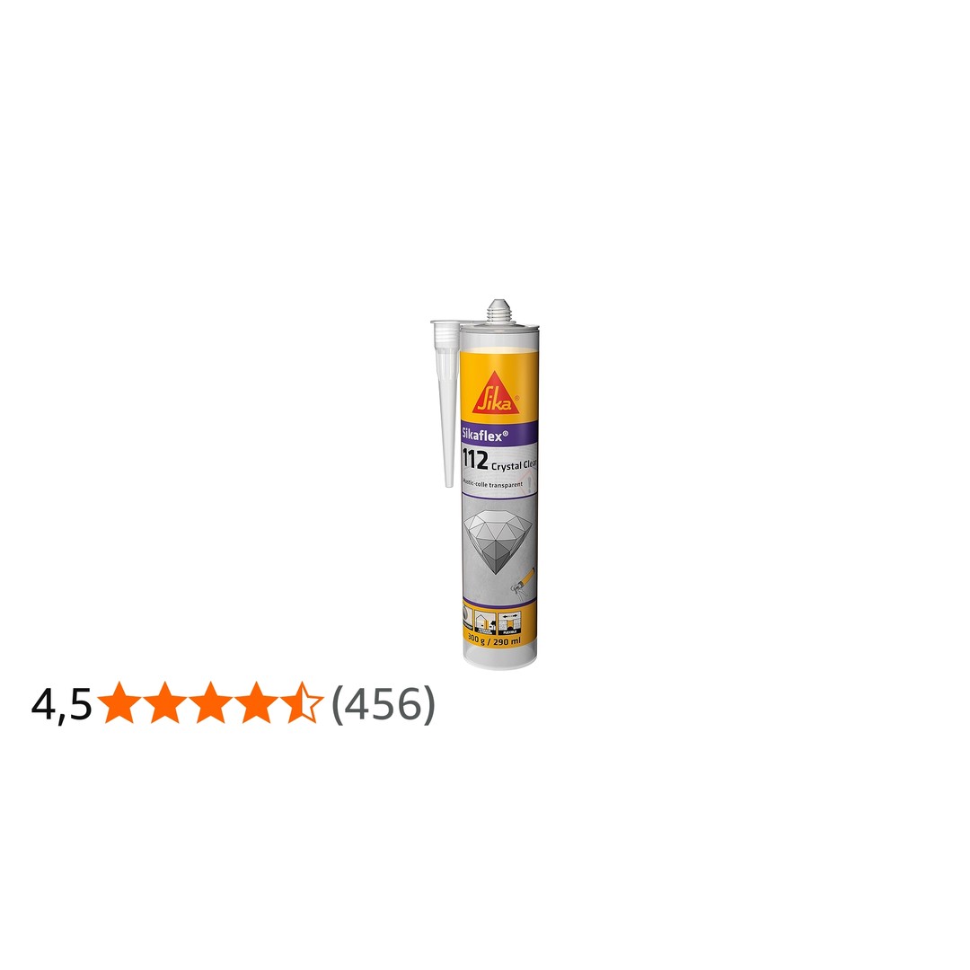 Sellador Sika Sikaflex 112 Crystal Clear C47 Transparente