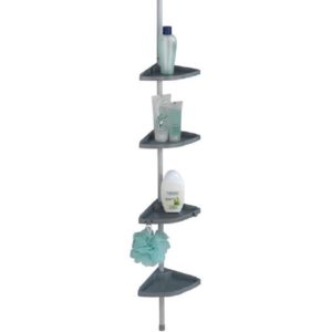 Rinconera Ducha Telescópica Easy Plateado 26x19,5x265 cm