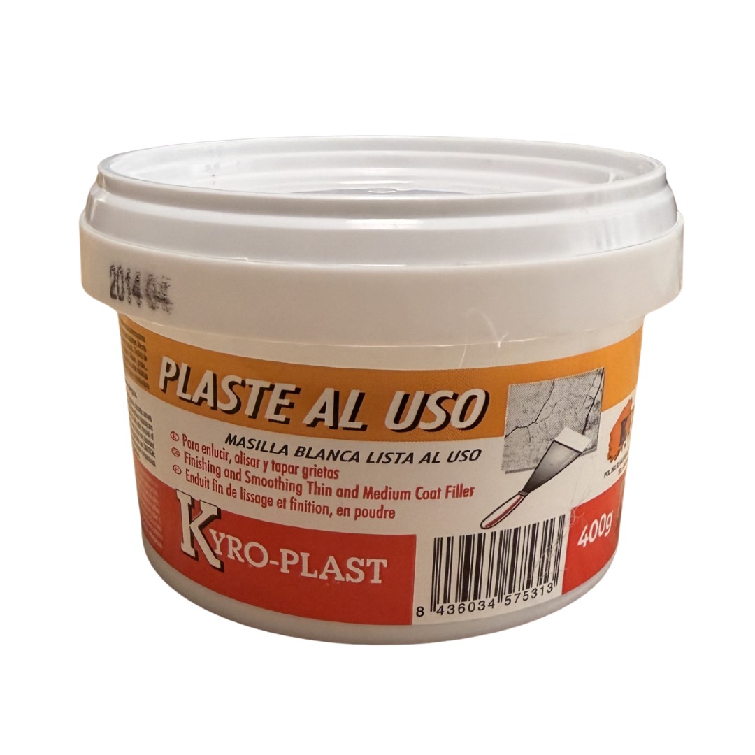 Pack reparación y retoque de paredes Droguemar: Masilla 400 gr + Mini Rodillo + Espátulas Jeivsa - Imagen 3