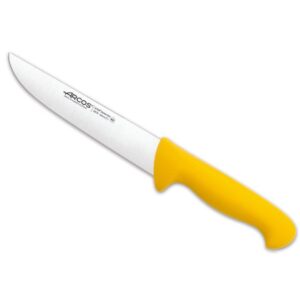 Cuchillo carnicero F/AMARILLA 180mm BLISTER