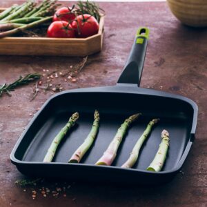 Sartén Grill Foodie 28cm Liso Acero Inoxidable