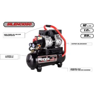 Compresor Silencioso Cevik 1CV 12L