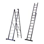 Escalera Industrial 2x9 Peldaños Rolser IND005 Aluminio