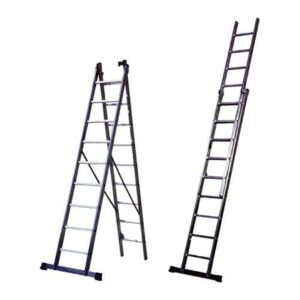 Escalera Industrial 2x9 Peldaños Rolser IND005 Aluminio