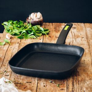 Grill Monix Rayas 28x28cm Verde