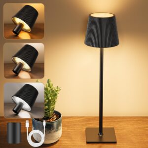Lámpara de Mesa LED Recargable 24 LED Negra