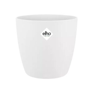 Maceta Redonda Bruselas 18cm Blanca con Depósito