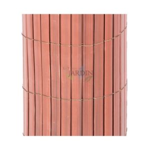 Cañizo PVC 1x3 m Marrón Doble Cara