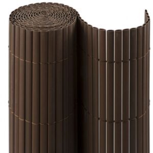 Cañizo PVC 1x3 m Marrón Doble Cara