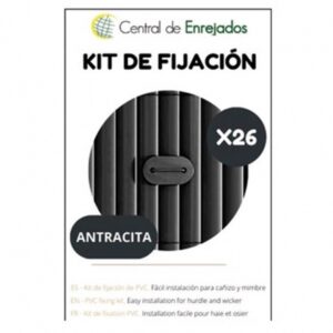 Kit de Fijación Cañizo Antracita PVC