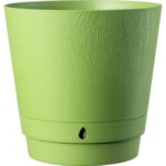 Macetero Oasis Dune N6 Verde Plástico Reciclado