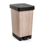 Cubo Pedal 30L Smart Deco Wood