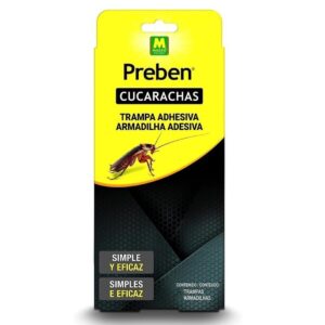 Trampa Adhesiva Cucarachas Preben 4 Unidades