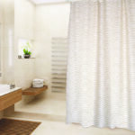 Cortina Baño Poliéster 180x200 cm Blanco