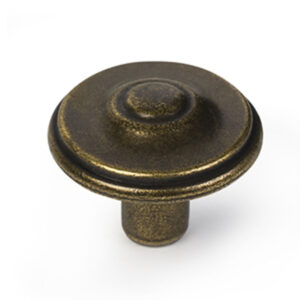 Pomo Zamak 28 mm Cuero Vibro
