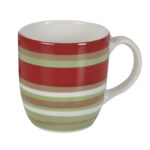 Taza mug cerámica PENGO Rayas. (Envase completo)