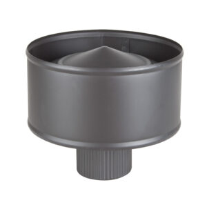 Sombrero antiregolfante para extracción humos estufas PELLET inox grafito mate
