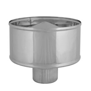Sombrero antiregolfante para extracción humos estufas PELLET inoxidable