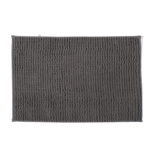 Alfombra baño HABITEX chenilla gris 40x60 cm