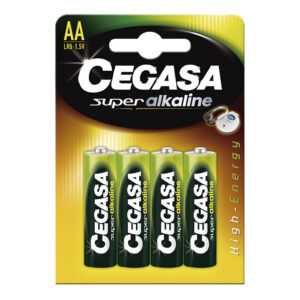 Pila alcalina AAA (LR3) Blíster 4 pilas CEGASA Super Alcaline (Envase completo)