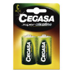 Pila alcalina C (LR14) Blíster 2 pilas CEGASA Super Alcaline (Envase completo)