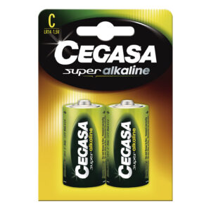 Pila alcalina C (LR14) Blíster 2 pilas CEGASA Super Alcaline (Envase completo)