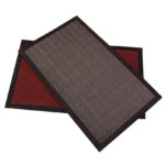 Felpudo rectangular a cuadros