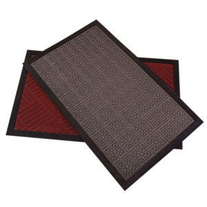 Felpudo rectangular a cuadros