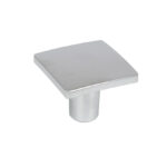 Pomo ESTAMP cromo mate 32x32 mm