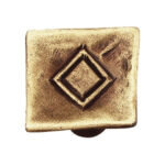 Pomo NESU cuero mate 26x26 mm