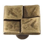 Pomo NESU cuero mate 33x33 mm