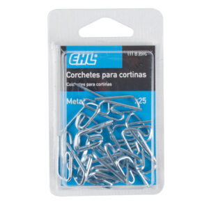 Corchetes metálicos EHL cortina
