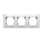 Marco triple FAMATEL Habitat 15 blanco