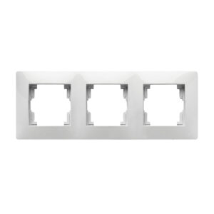 Marco triple FAMATEL Habitat 15 blanco