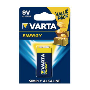 Pila alcalina 9V (6LR61) VARTA Energy. ( Envase completo)