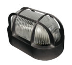 Aplique ovalado exterior DUOLEC E27 60 W negro 1 entrada
