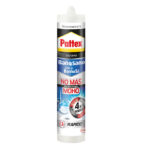 Pattex No Más Moho, silicona antimoho, larga duración impermeable, color transparente, cartucho 280 ml