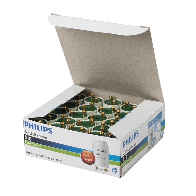 Caja de 25 cebadores PHILIPS fluorescentes S10 4-65 W - Imagen 2